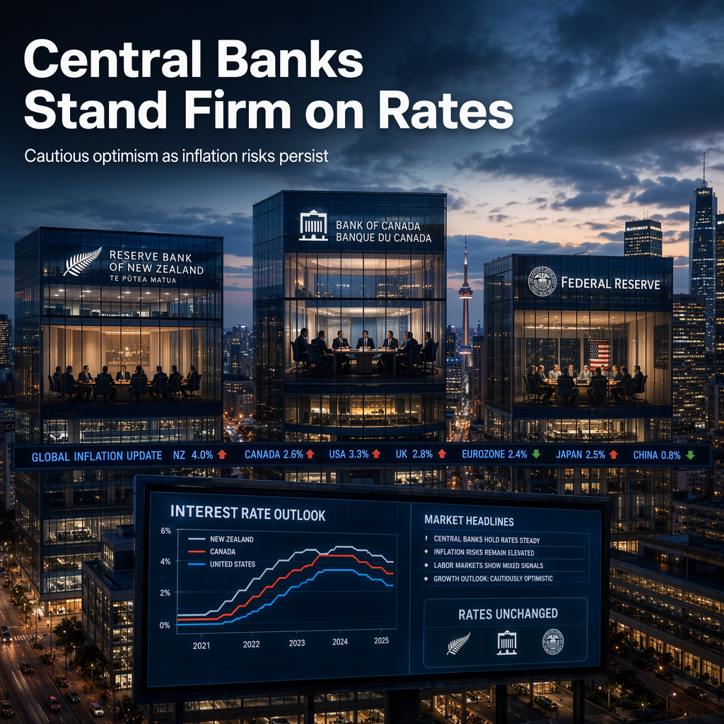 Central Banks Hold Rates Steady Amid Persistent Inflation Risks and Data-Driven Outlooks