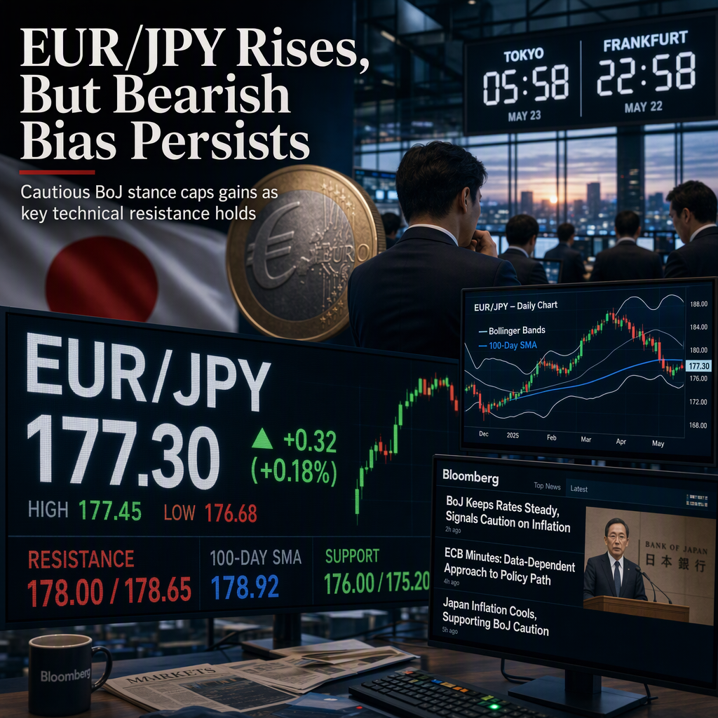EUR/JPY Edges Higher Amid Cautious Bank of Japan Rate Outlook, Remains Bearish Below Key Technical Levels