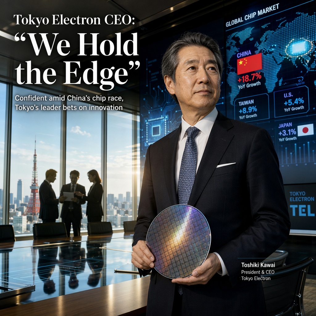 Tokyo Electron CEO Confident Amid Rising Chinese Semiconductor Competition