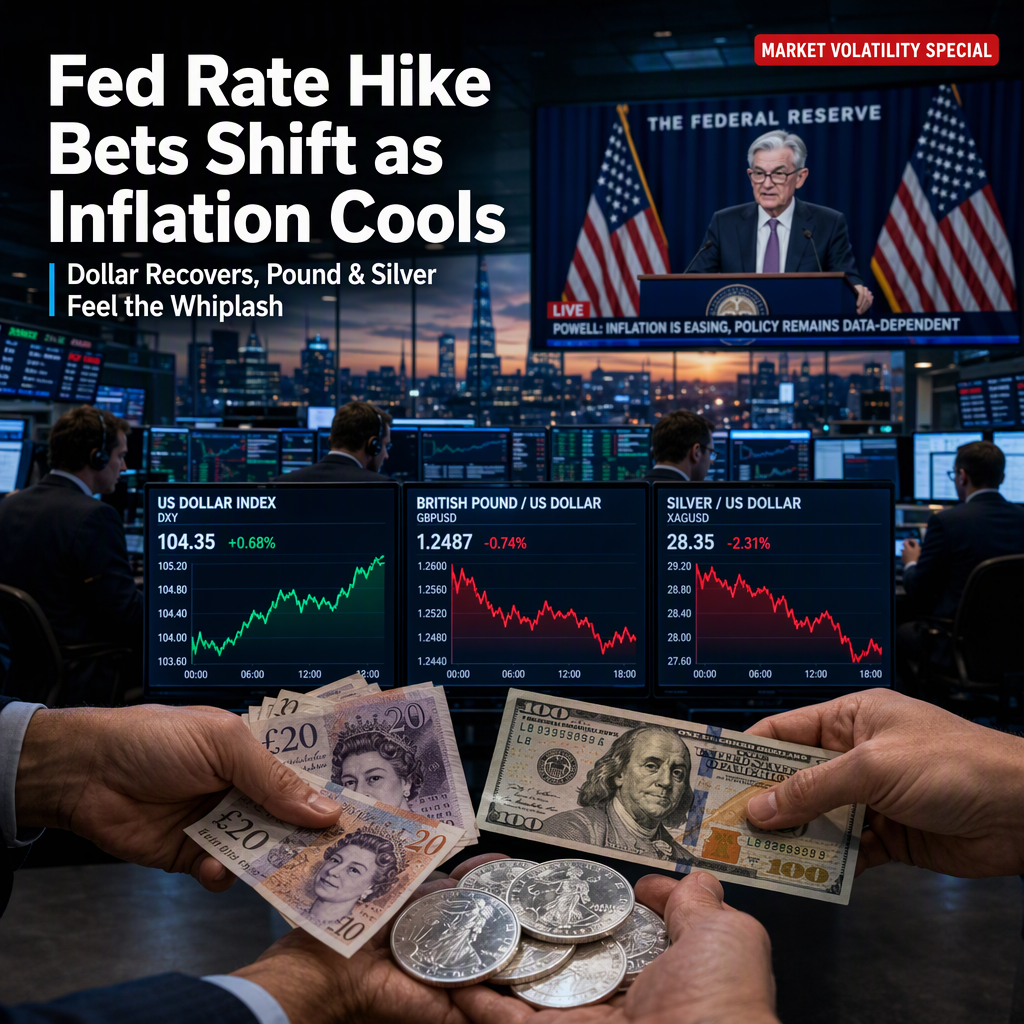 Softer US PCE Inflation Data Shifts Fed Rate Hike Expectations, Impacting Dollar, Pound, and Silver