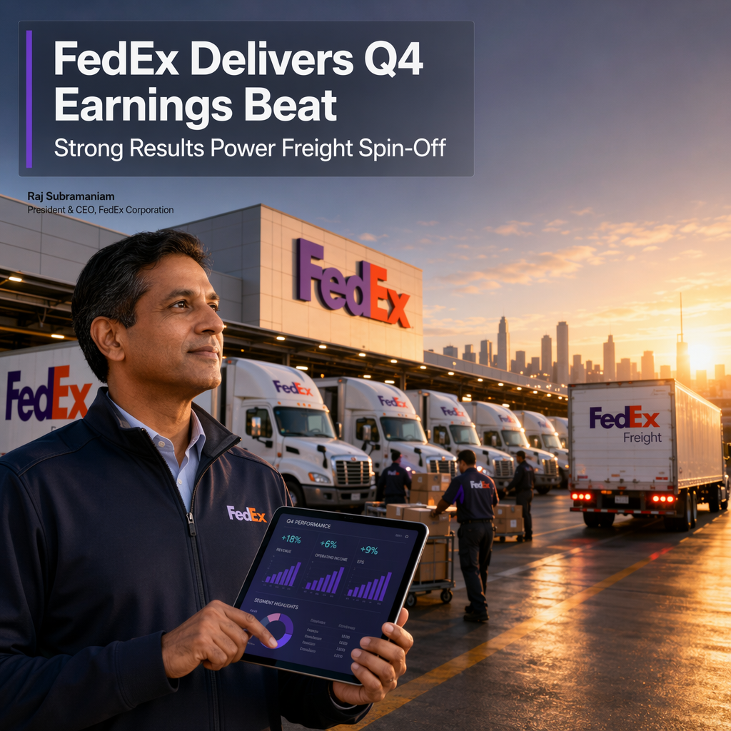FedEx Surpasses Q4 Earnings Expectations Ahead of Freight Business Spin-Off