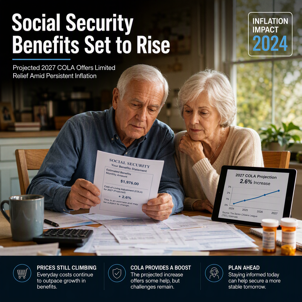 Social Security COLA for 2027 Projected to Rise Amid Higher Inflation Data