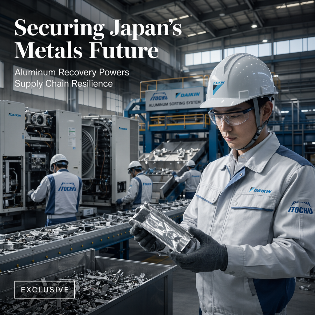 Itochu and Daikin Launch Aluminum Recovery Initiative Amid Supply Chain Disruptions