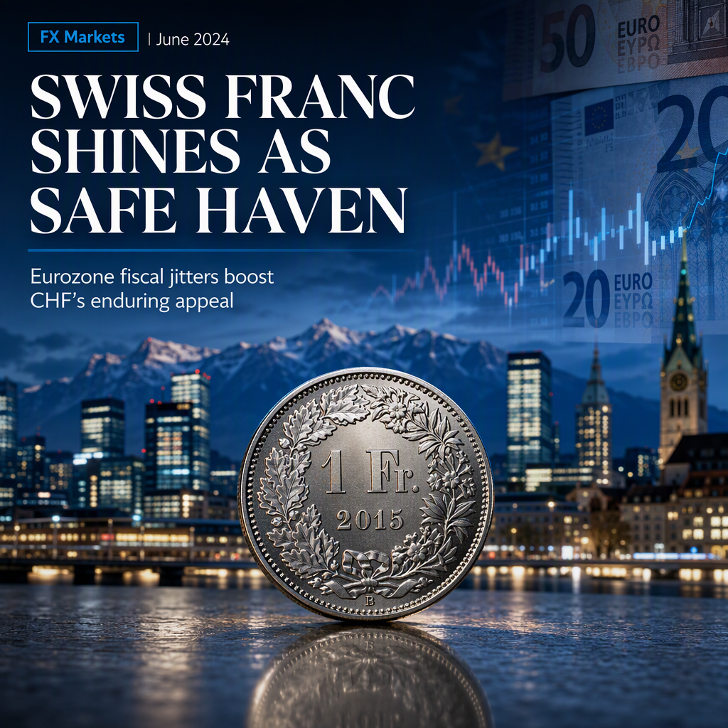 Swiss Franc Strengthens Amid Eurozone Fiscal Concerns, Reinforcing Safe Haven Status