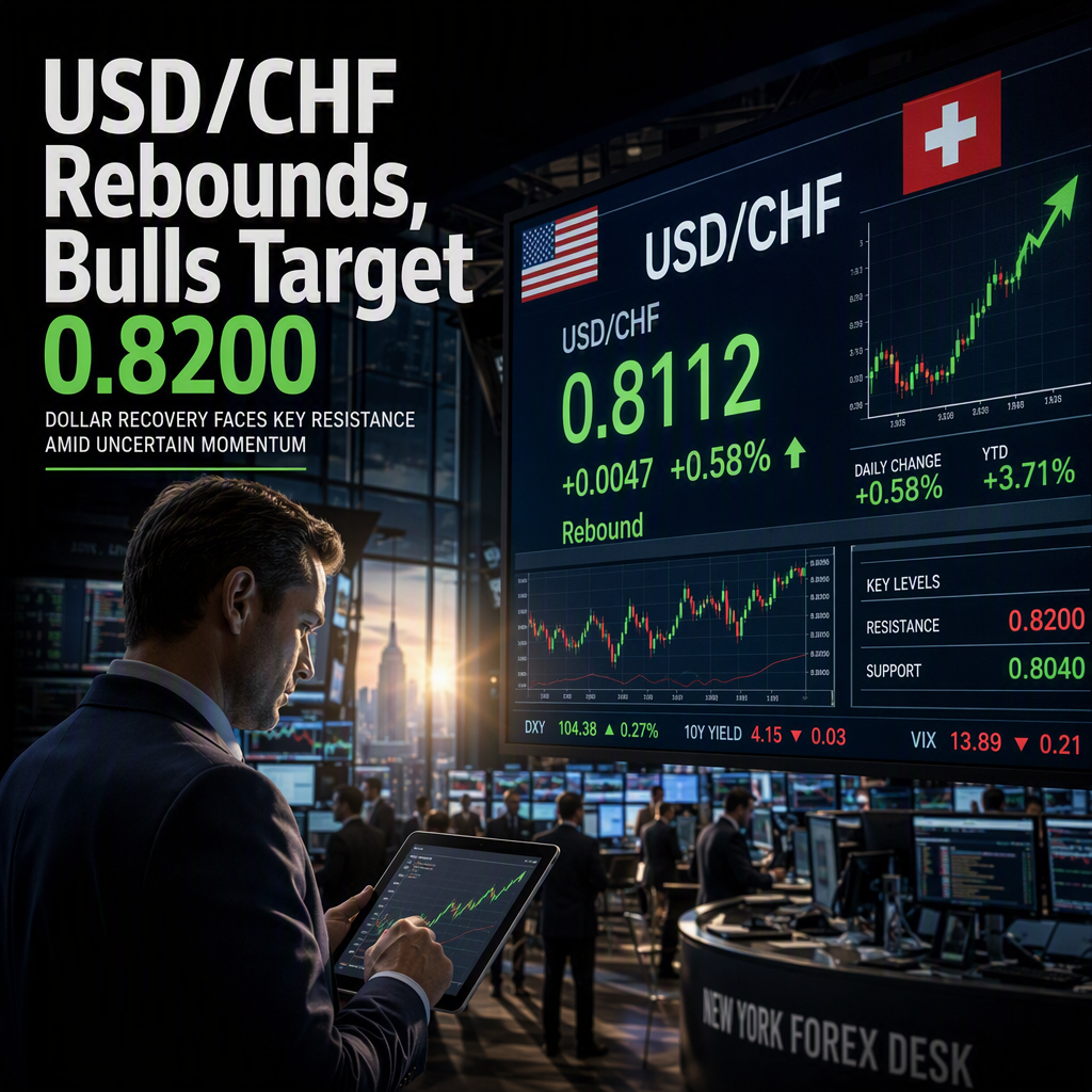 USD/CHF Rebounds as Dollar Recovers, Bulls Eye 0.8200 for Renewed Momentum