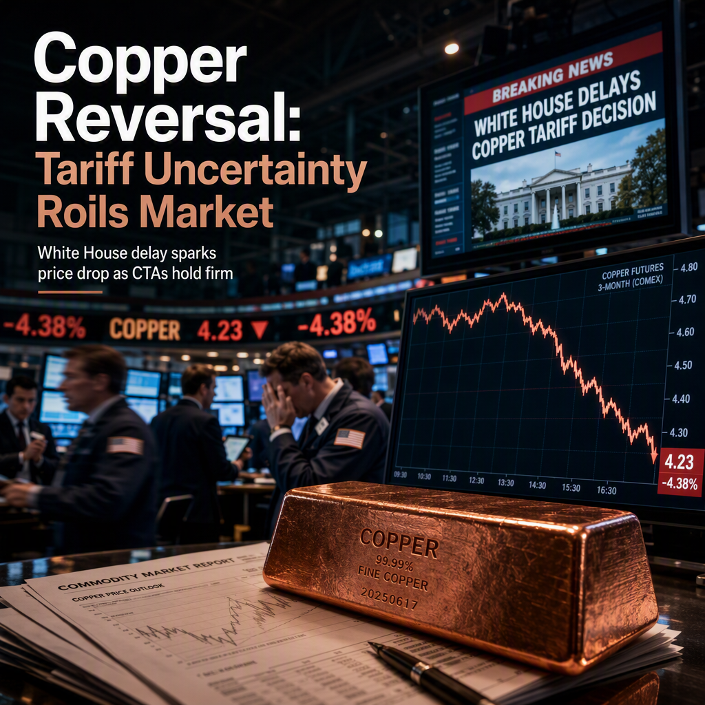 Copper Prices Reverse Sharply as White House Delays Tariff Decision; CTAs Maintain Max Long Positions