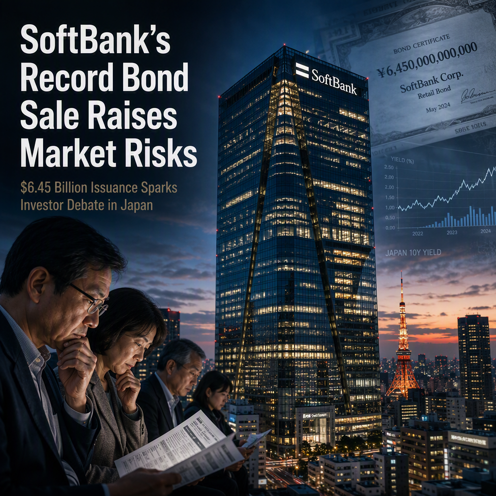 SoftBank's $6.45 Billion Retail Bond Sale Sets Record and Raises Market Concerns
