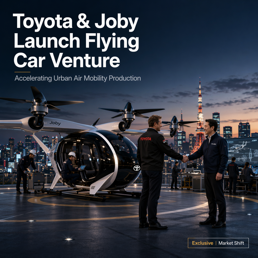 Toyota and Joby Aviation Form Joint Venture to Accelerate Flying Car Production