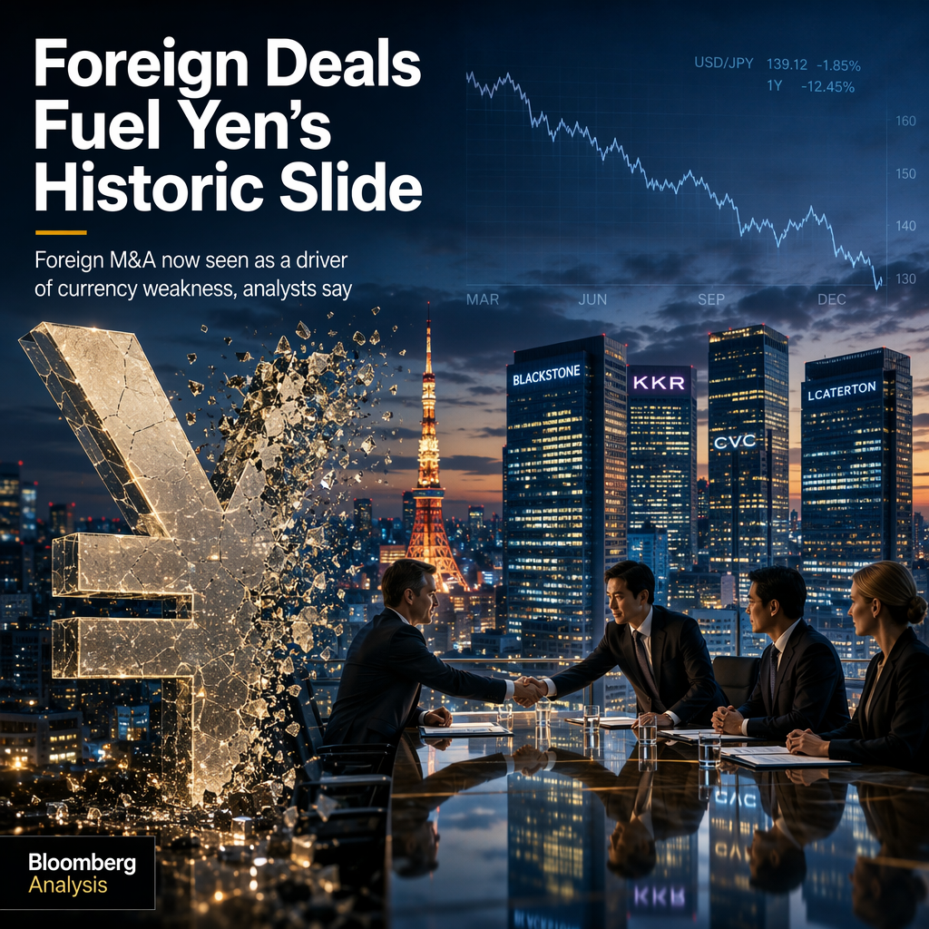 Foreign M&A Activity in Japan Linked to Accelerating Yen Weakness, Analysts Say