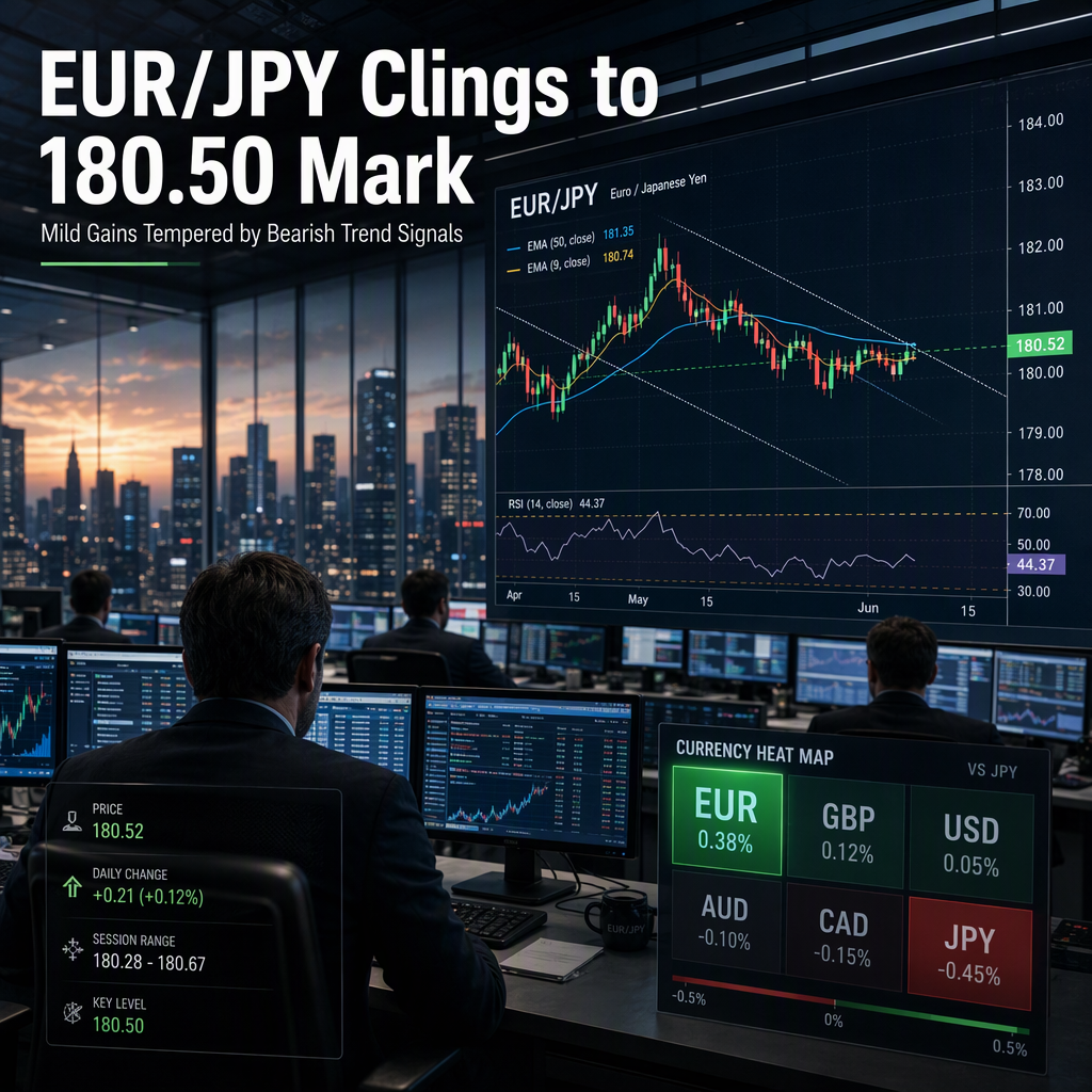 EUR/JPY Holds Above 180.50 Amid Subdued Upside Momentum and Mild Bearish Bias