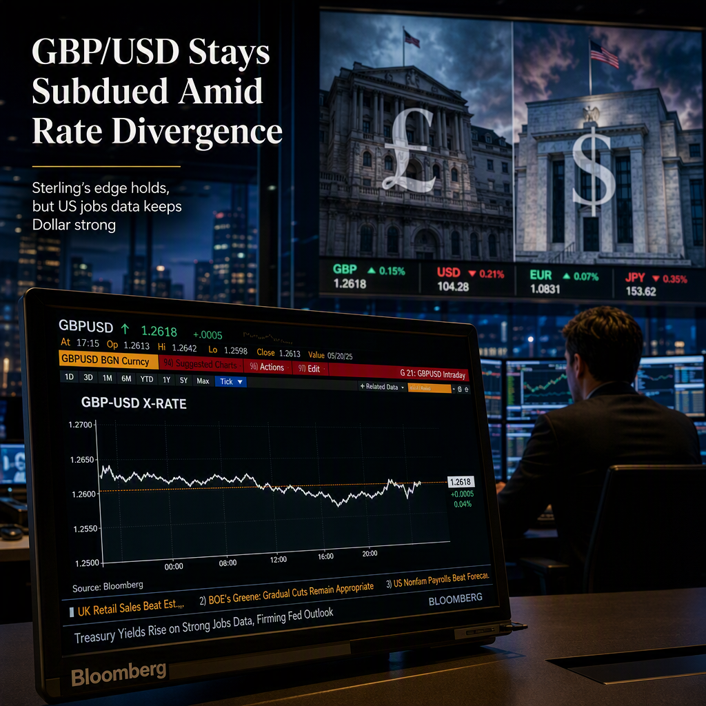 GBP/USD Holds Steady Despite Sterling's Rate Advantage Amid US Labor Market Strength