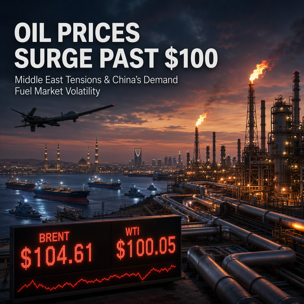 Oil Prices Surge Past $100 Amid Escalating Middle East Tensions and China’s Shifting Demand