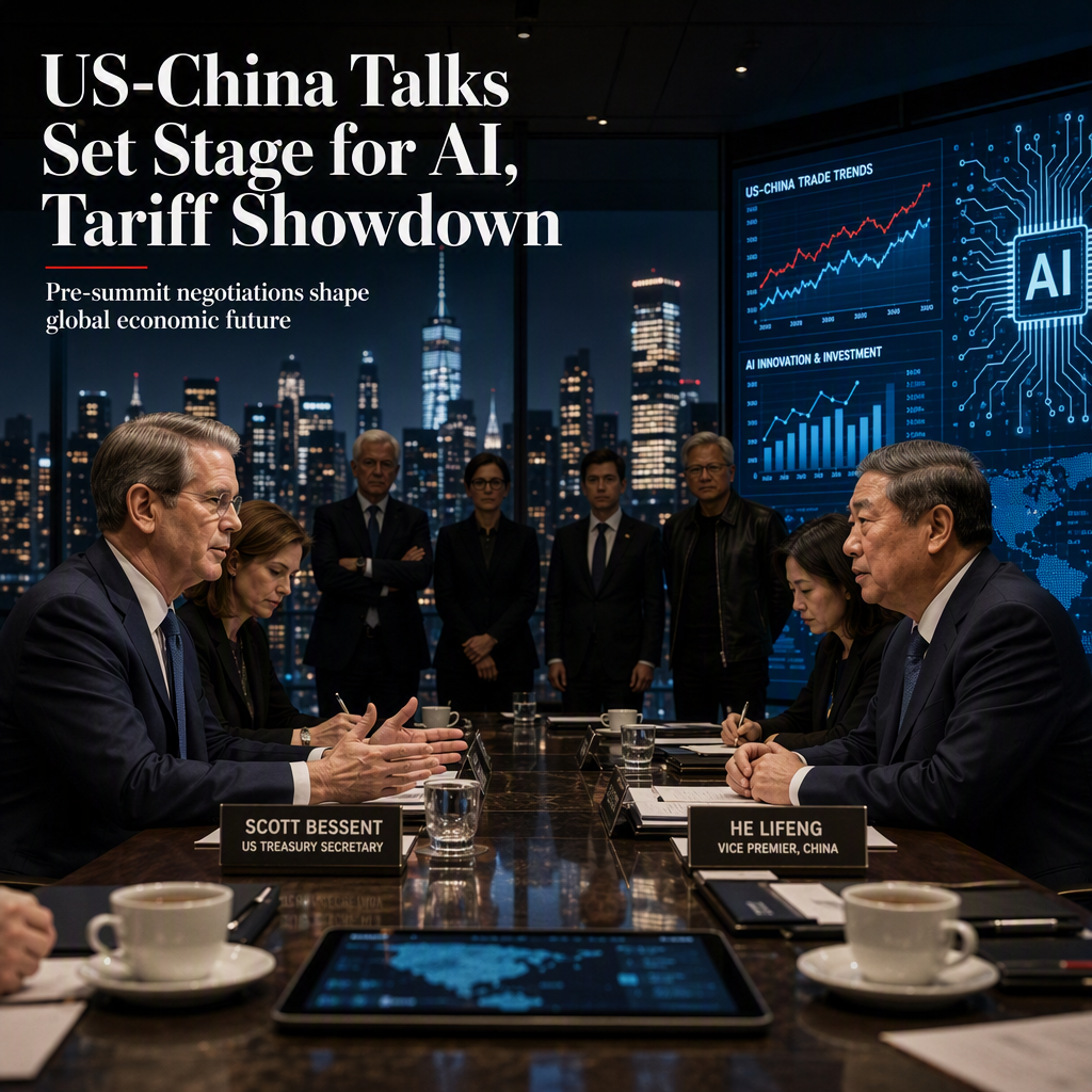 US Treasury Secretary Bessent and China’s He Lifeng Hold Pre-Summit Talks on AI, Tariffs, and Trade