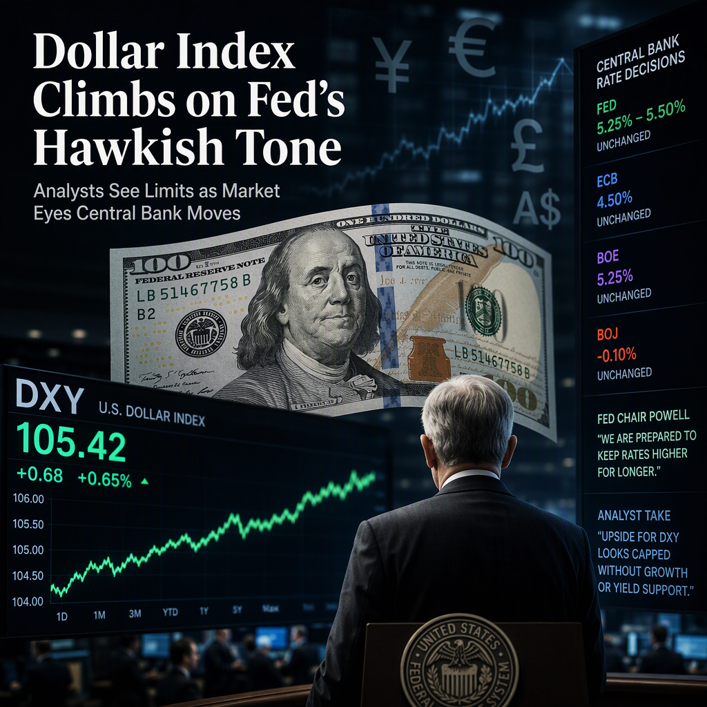 US Dollar Index Rises on Hawkish Fed, but Analysts Warn of Limited Upside Amid Market Skepticism