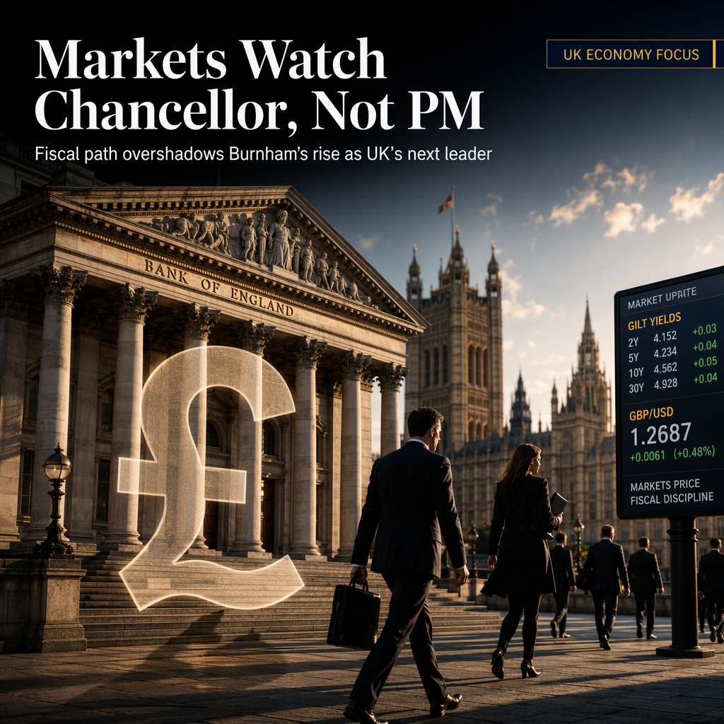 UK Markets Focus on Chancellor Selection as Andy Burnham Set to Become Prime Minister
