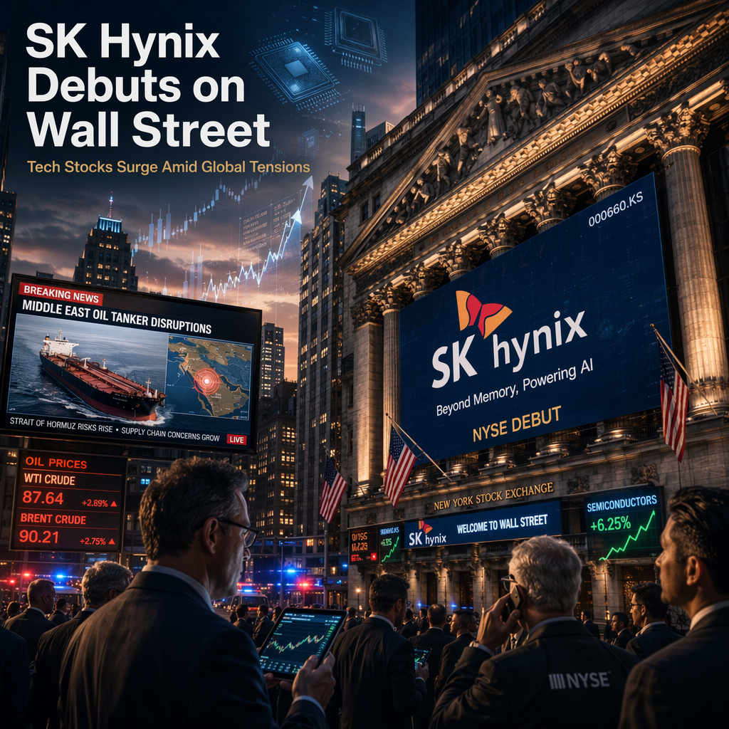 SK Hynix Set for U.S. Market Debut Amid Middle East Tensions and Tech Sector Surge