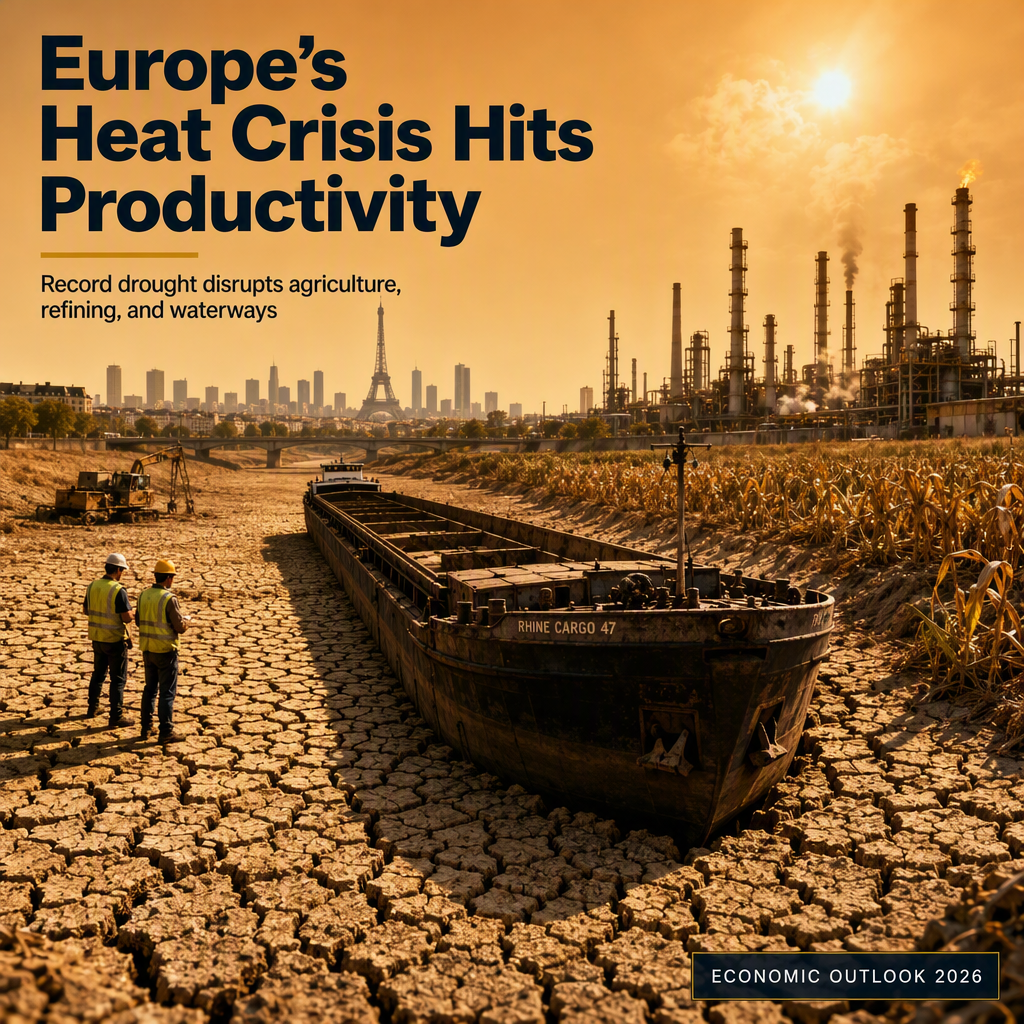Record Heat and Drought in Europe Threaten Economic Growth and Productivity in 2026