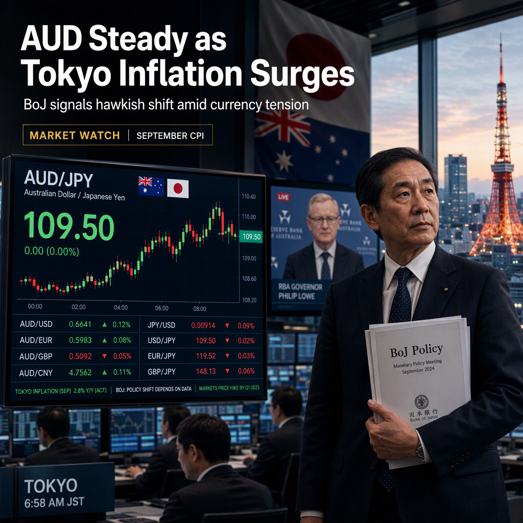 Australian Dollar Holds Steady Against Yen as Tokyo Inflation Surges, BoJ Signals Hawkish Tilt
