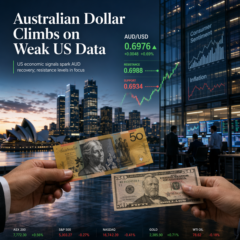Australian Dollar Rises as Mixed US Economic Data Weakens the Greenback