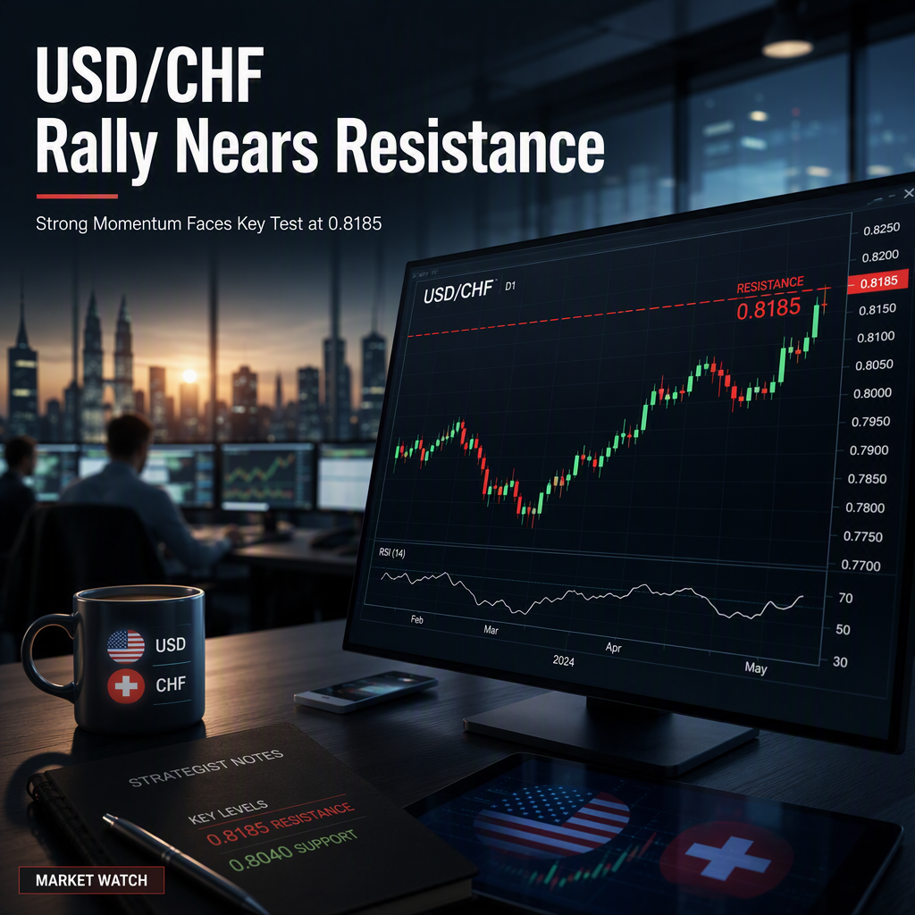 USD/CHF Rally Tests Key Resistance as Upward Momentum Builds, Says UOB