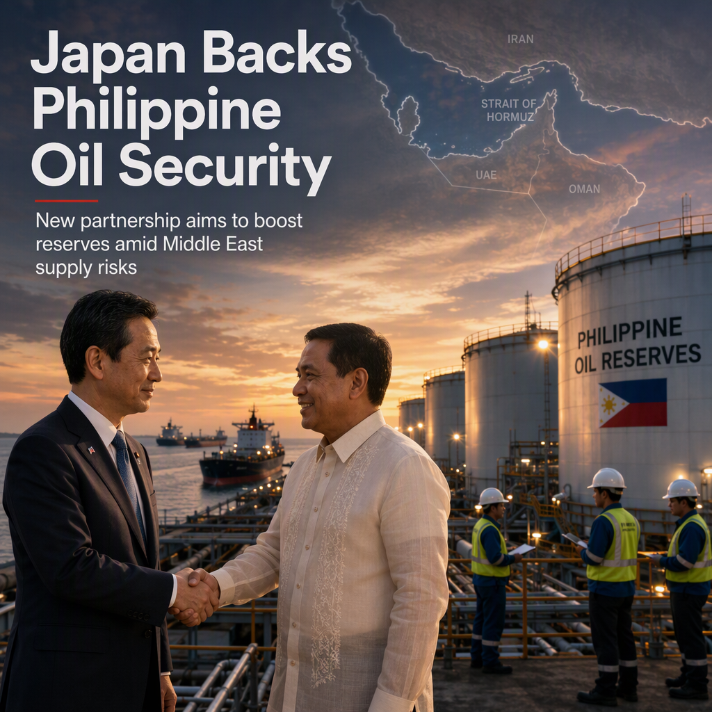 Japan to Support Philippines in Strengthening Oil Reserves Amid Hormuz Supply Risks