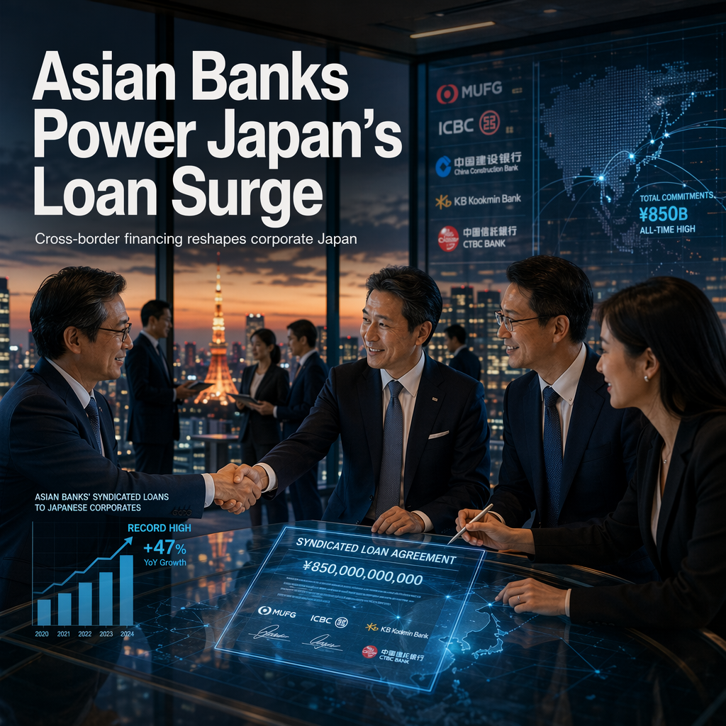 Asian Banks Drive Record Surge in Syndicated Loans to Japanese Corporations
