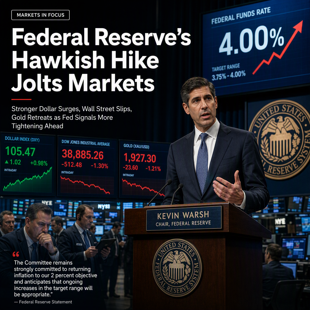 Federal Reserve Delivers Hawkish Rate Hike to 4%, Signals More Tightening Ahead