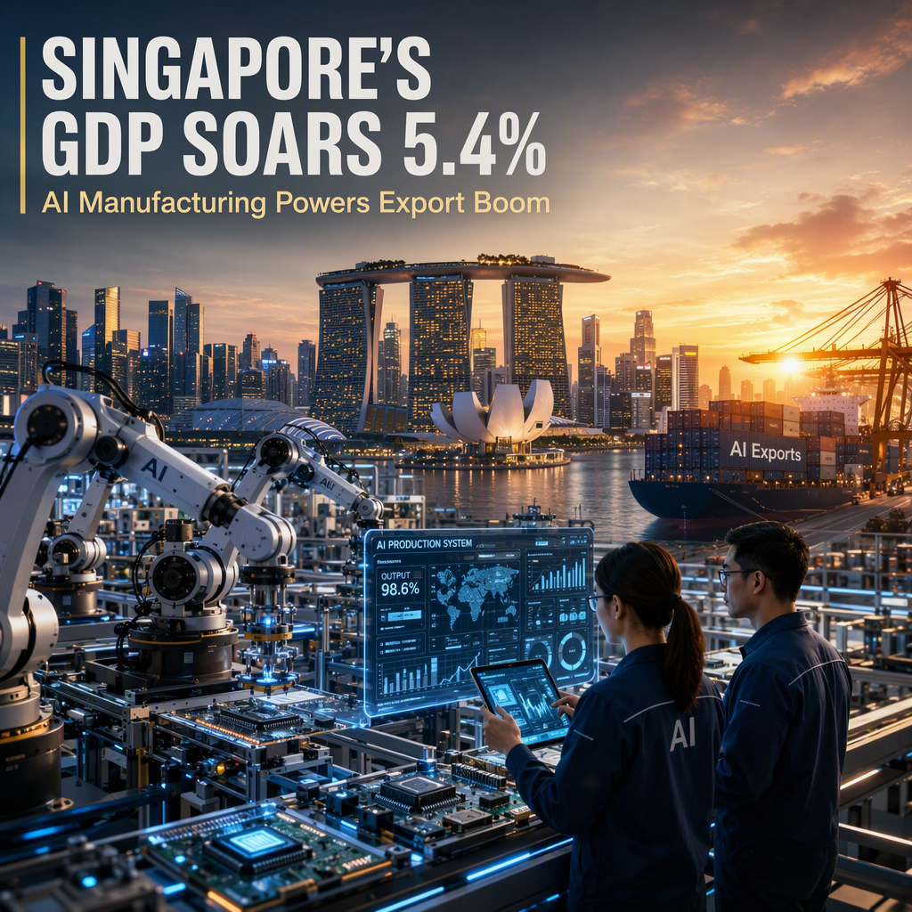 Singapore's Q3 GDP Surges 5.4% on Strong AI-Driven Manufacturing Demand