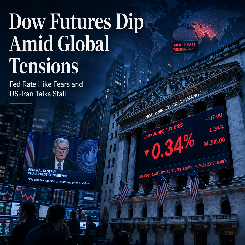 Dow Jones Futures Slip Amid Geopolitical Tensions and Fed Rate Hike Expectations