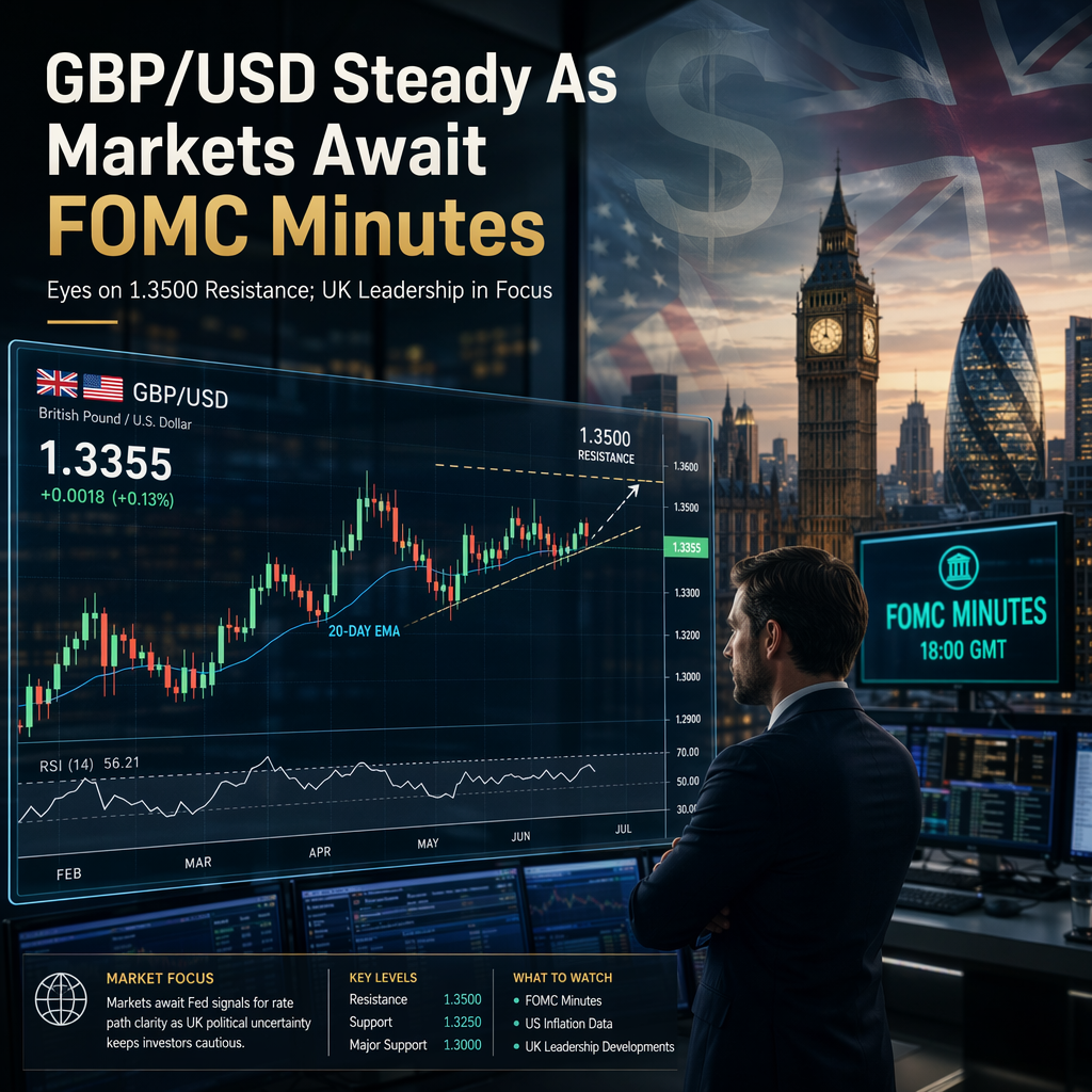 GBP/USD Holds Steady Ahead of FOMC Minutes, Eyes Further Upside Above 1.3400