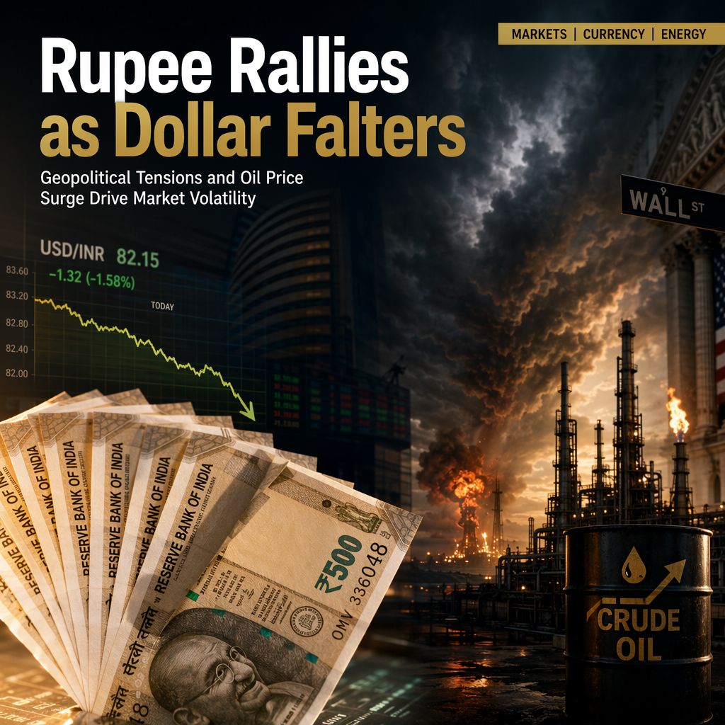 Indian Rupee Strengthens as US Dollar Weakens Amid Ongoing US-Iran Tensions and Rising Oil Prices