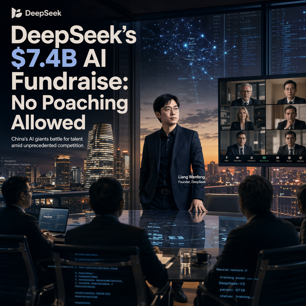 DeepSeek Sets $7.4 Billion Fundraise Condition: No Poaching of AI Talent Amid Fierce Competition