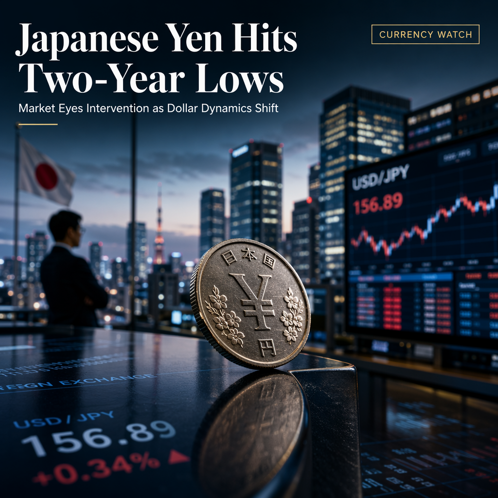 Japanese Yen Nears Two-Year Lows Amid Intervention Speculation and Shifting US Dollar Dynamics