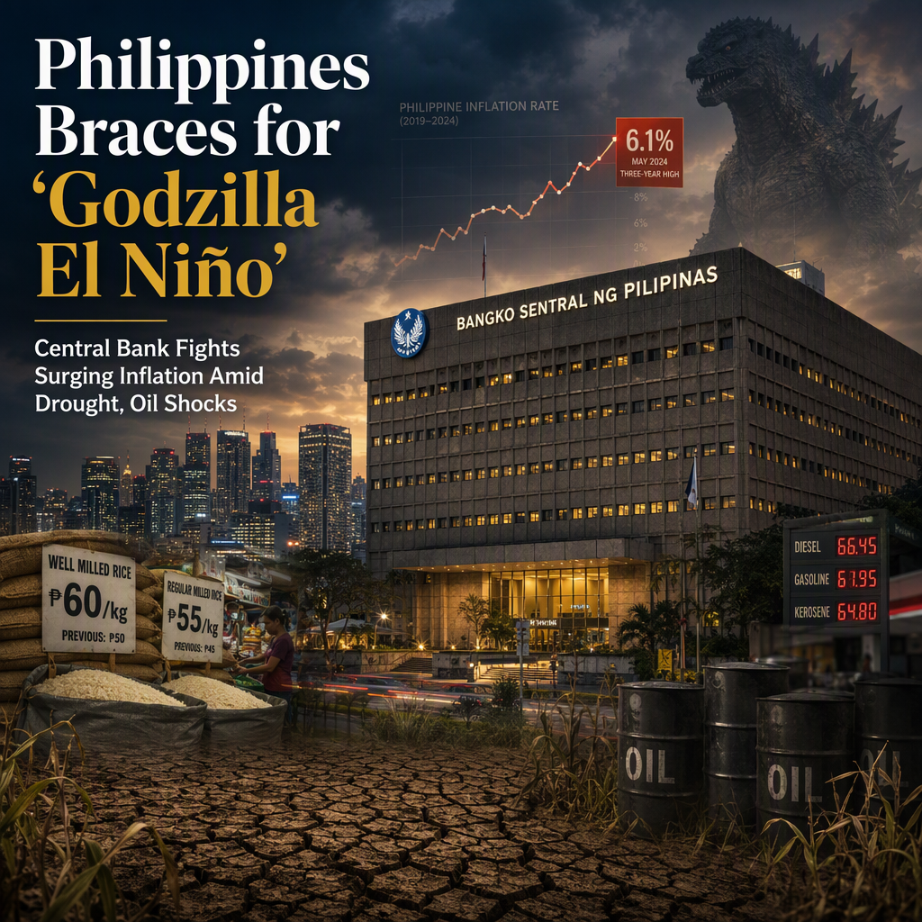 Philippine Central Bank Braces for 'Godzilla El Niño' as Inflation Hits Three-Year High