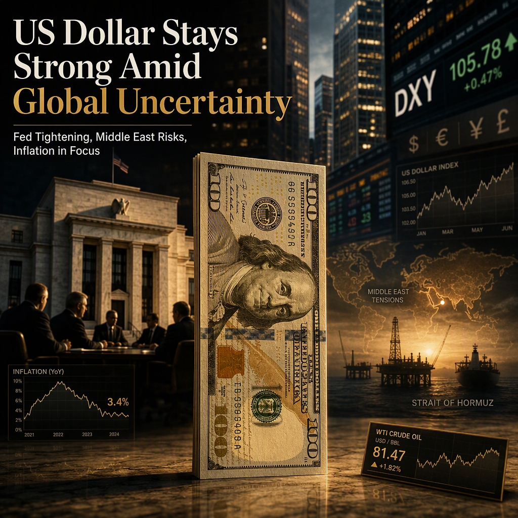 US Dollar Holds Firm Amid Hawkish Fed, Middle East Developments, and Inflation Concerns