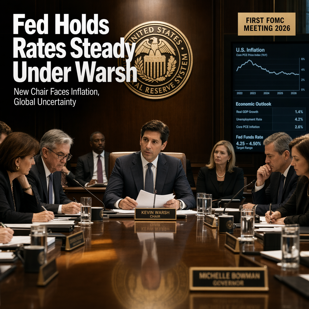 Federal Reserve Holds Rates Steady as Kevin Warsh Oversees First FOMC Meeting