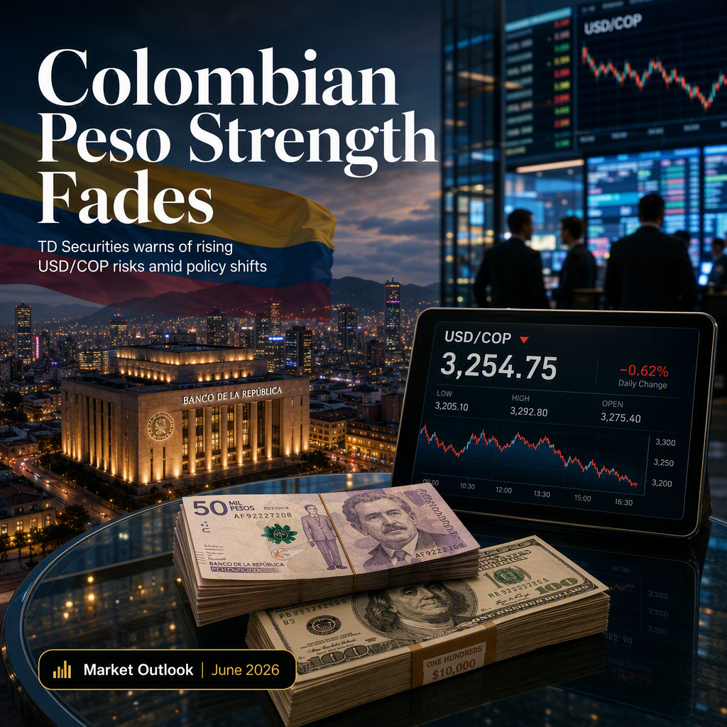 TD Securities Flags Fading Support for Colombian Peso Amid Shifting Policy Mix