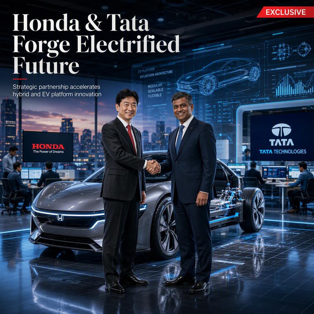 Honda Teams Up with Tata Technologies to Co-Develop Electrified Vehicle Platforms