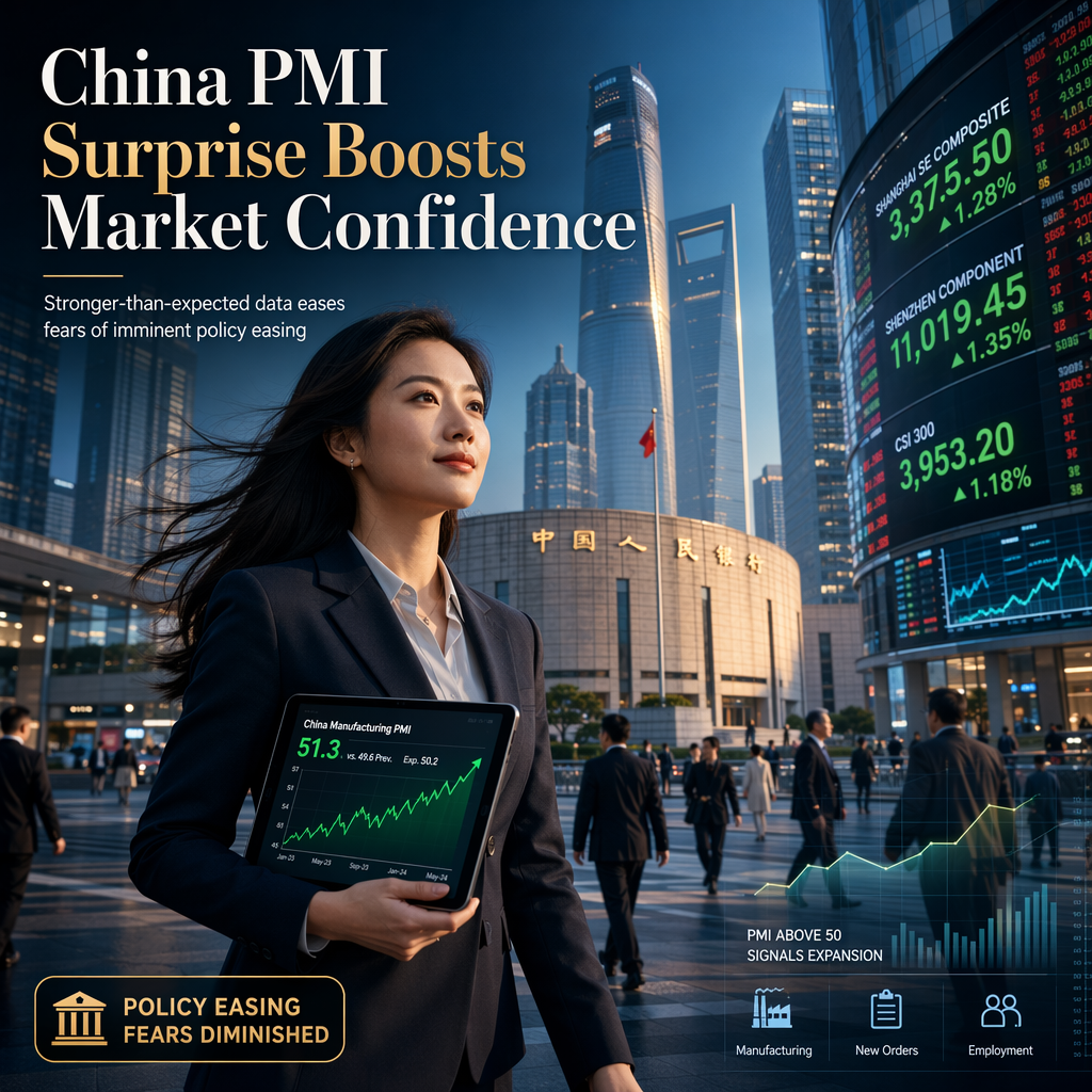 Stronger-Than-Expected China PMIs Ease Fears of Imminent Policy Easing