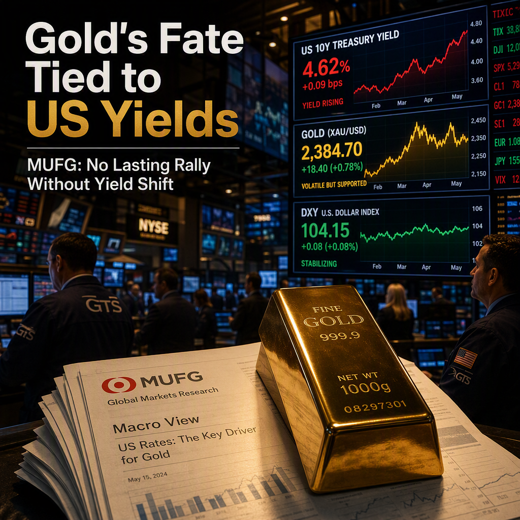 MUFG: Gold's Future Hinges on US Yield Regime Shift, Not Dollar Debasement