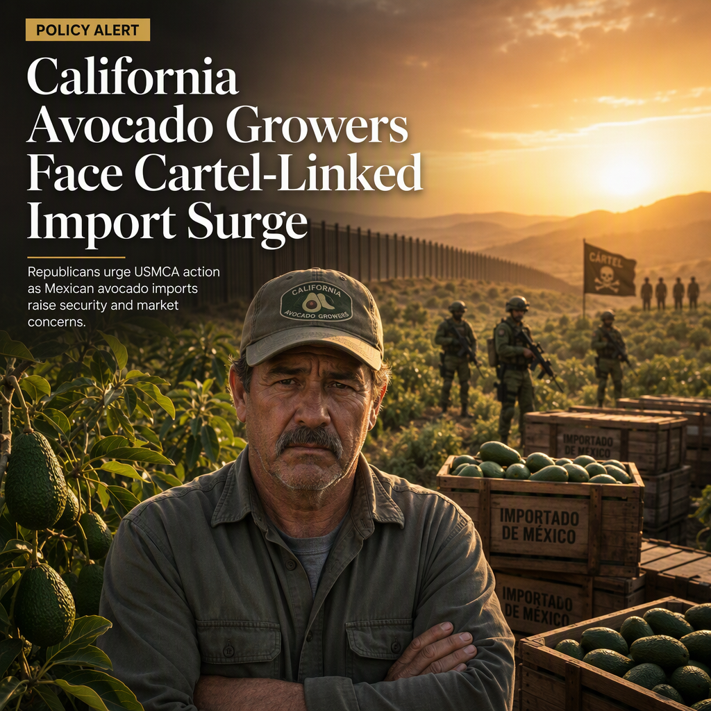 California Republicans Urge USMCA Action on Cartel-Linked Mexican Avocado Imports Threatening US Growers