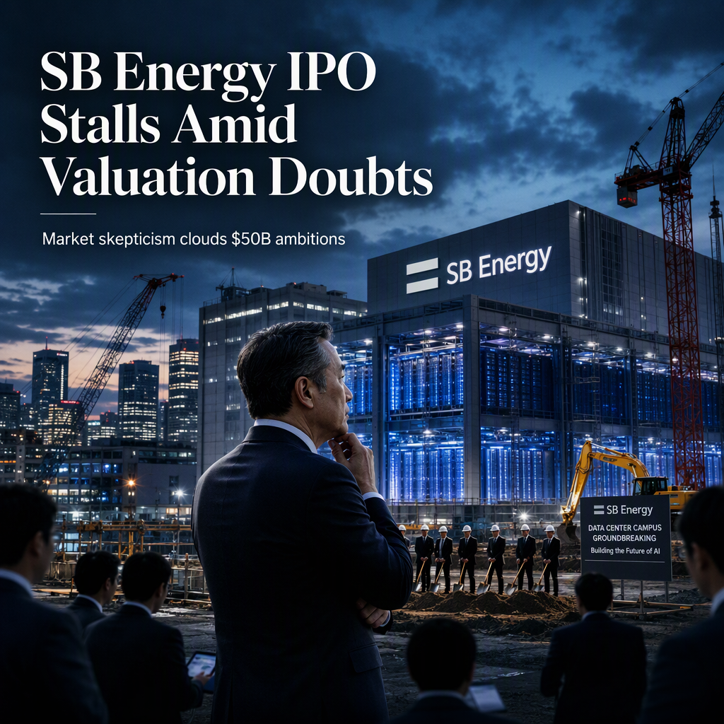 SB Energy IPO Faces Delay Amid $50 Billion Valuation Concerns and Market Uncertainty