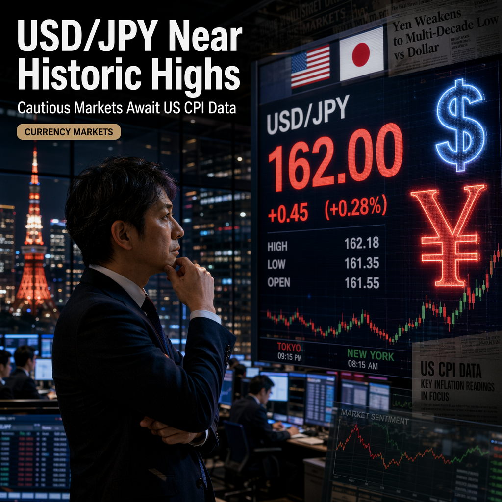 USD/JPY Holds Near Multi-Decade Highs as Yen Remains Weak Ahead of US CPI Data