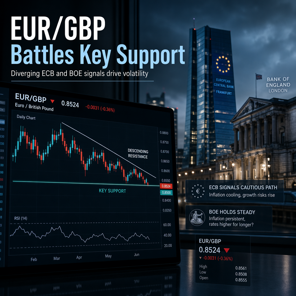 EUR/GBP Holds Key Support Amid Diverging ECB and BOE Policy Signals