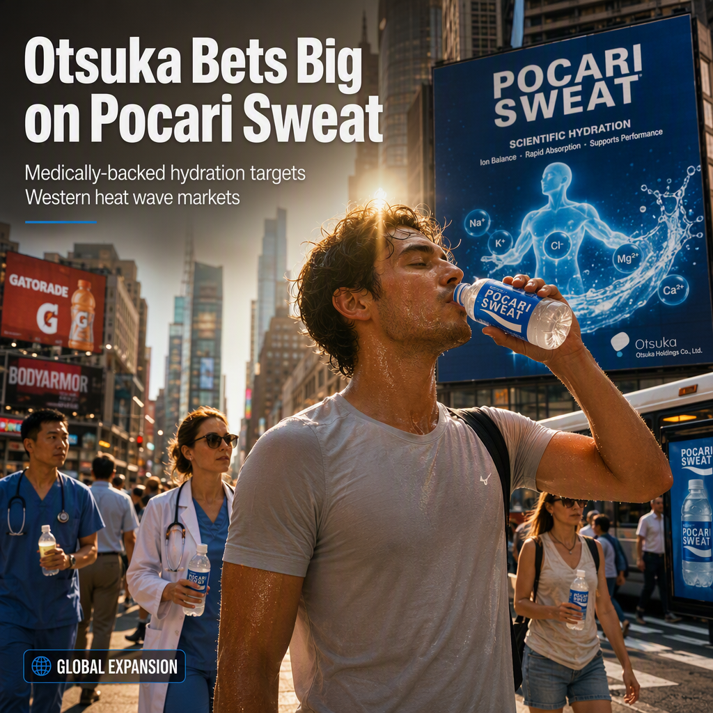 Otsuka Targets 80% Overseas Sales Growth for Pocari Sweat Amid US, Europe Heat Waves