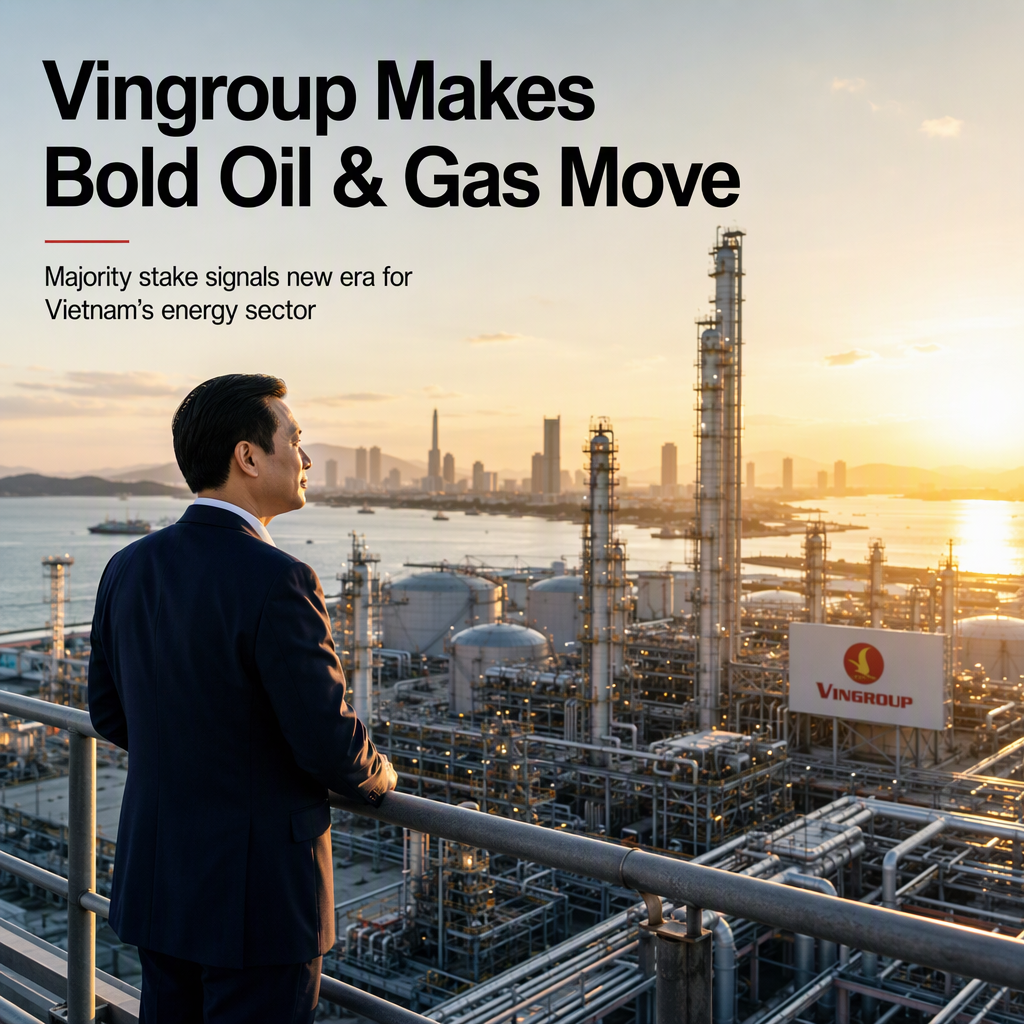 Vingroup Enters Vietnam's Oil and Gas Sector with Majority Stake in $38.5 Million Venture