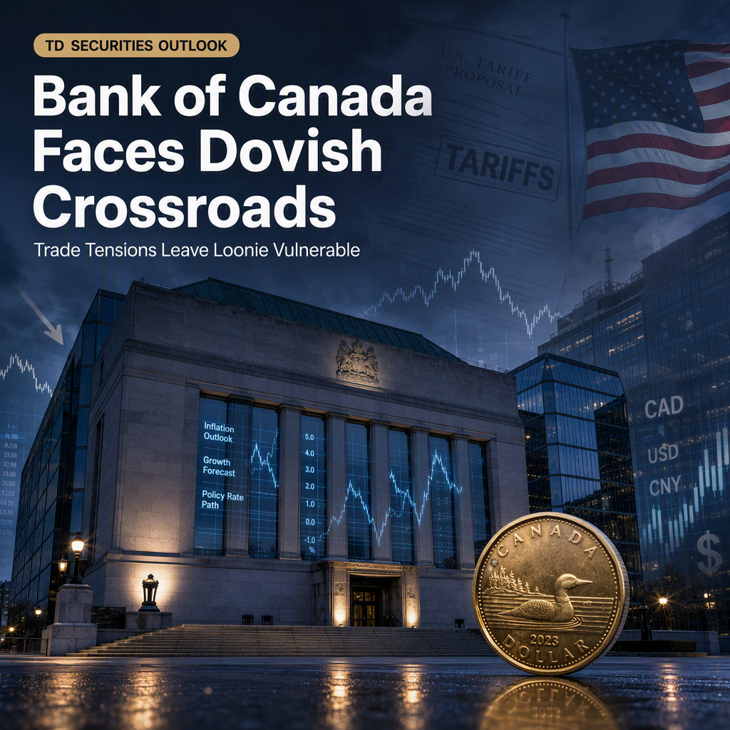Bank of Canada Expected to Strike Dovish Tone Amid Rising US Tariff Risks, Says TD Securities