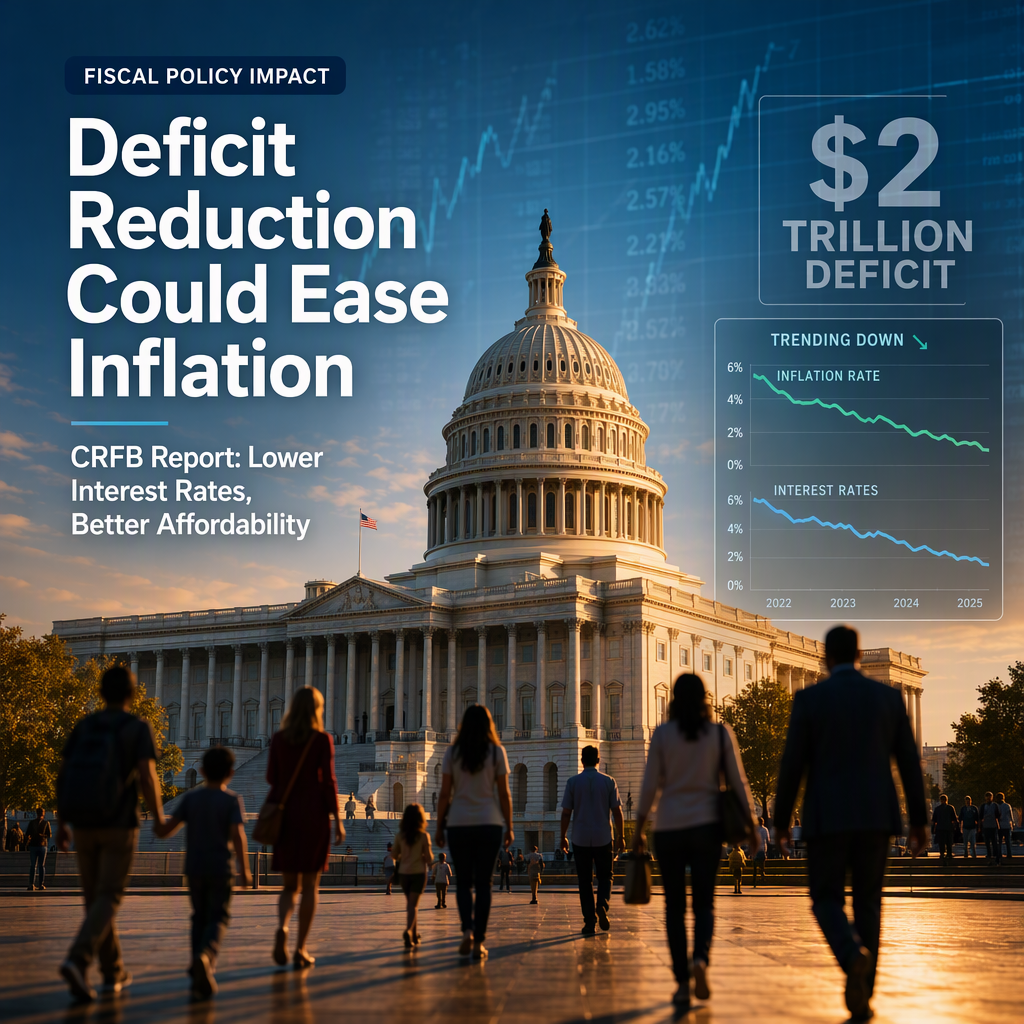 CRFB Report: Cutting $2 Trillion Federal Deficit Could Ease Inflation and Lower Interest Rates