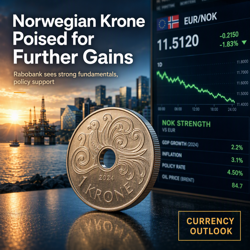 Rabobank Sees Further Norwegian Krone Gains Versus Euro Amid Strong Fundamentals