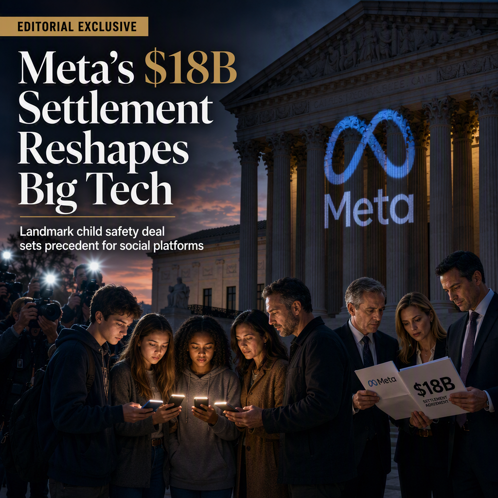Meta Agrees to Up to $18 Billion Settlement Over Child Safety, Setting Precedent for Big Tech